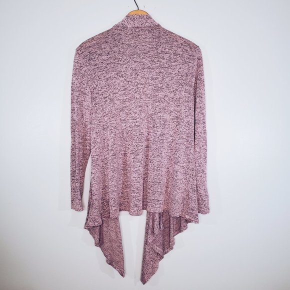 Philosophy Lavender Black Marbled Asymmetrical Cardigan M - Picture 10 of 10